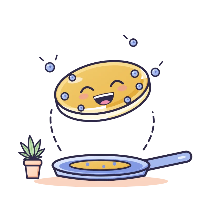 Blueberry Pancakes illustration